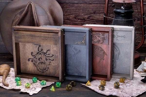 Custom Wood DnD Dice Tray / Dice Vault